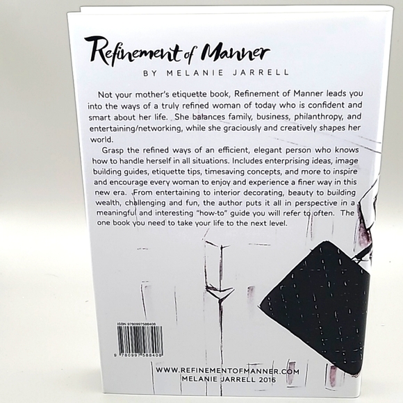 Melanie Jarrell Refinement of Manner, Book on Manners, Etiquette & Elegance NWOT - Picture 3 of 12